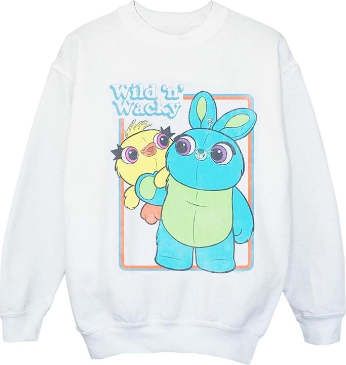 Actual product image Disney Girls Toy Story 4 Duck And Bunny Wild And Wacky Sweatshirt (116)