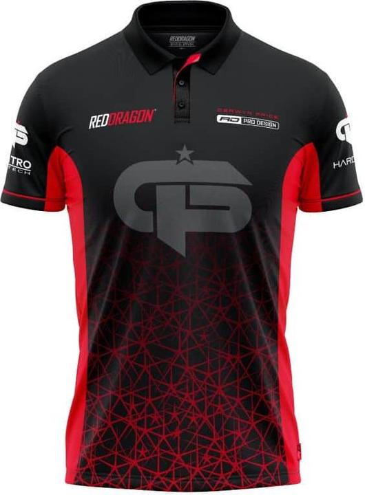 Red Dragon Gerwyn Price Dartshirt Rot