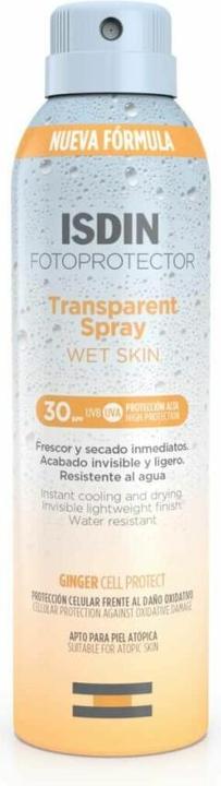 Isdin Fotoprotector Transparentes Spray Nasse Haut 30spf 250ml (Sonnenspray, SPF 30, 250 ml)