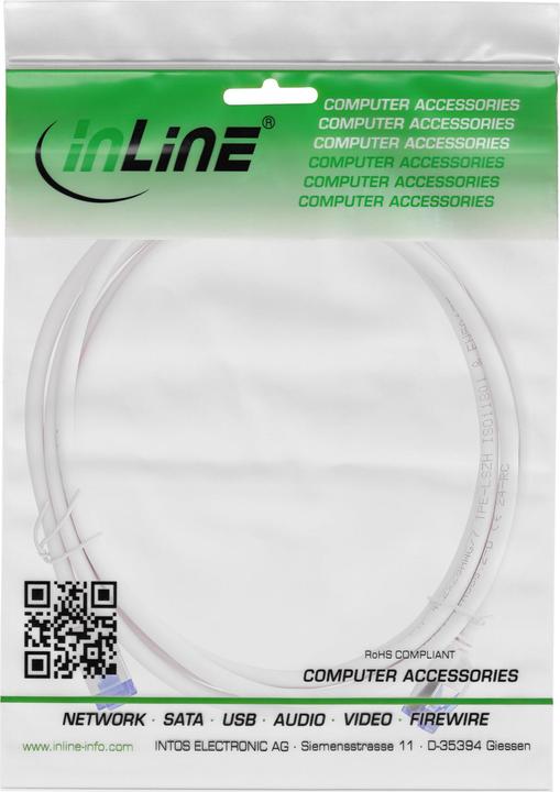 Produktbild InLine Patchkabel Slim (S/FTP, CAT6a, 1 m)