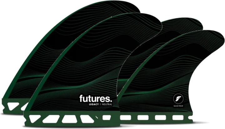 Futures Quad Fin Set F8 Honeycomb Legacy Neutral L