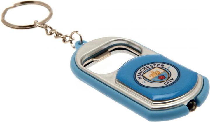 Actual product image Manchester City FC Keyring Bottle Opener With Light