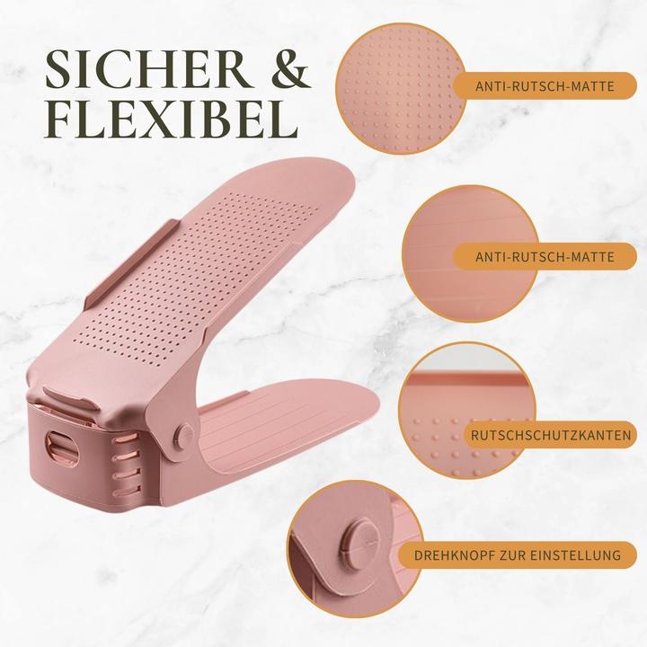 Produktbild Hermex Schuhstapler Schuhhalter Schuhschrank Schuhregal Schuhhalterung Schuh-Organizer