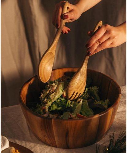 Image du produit Esmée 2-teiliges Salatbesteck aus Akazienholz, 26 x 7 cm (Serveurs à salade)