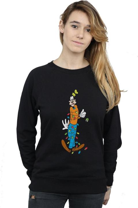 Actual product image Disney Womens/Ladies Goofy Christmas Lights Sweatshirt (XL)