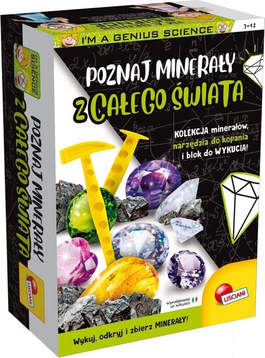 Image du produit Lisciani Dans le kit scientifique a Genius, découvrez des minéraux du monde entier