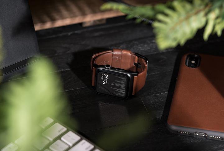 Immagine prodotto Nomad Cinghia di connessione moderna (44 mm, Acciaio inossidabile, Cuoio)
