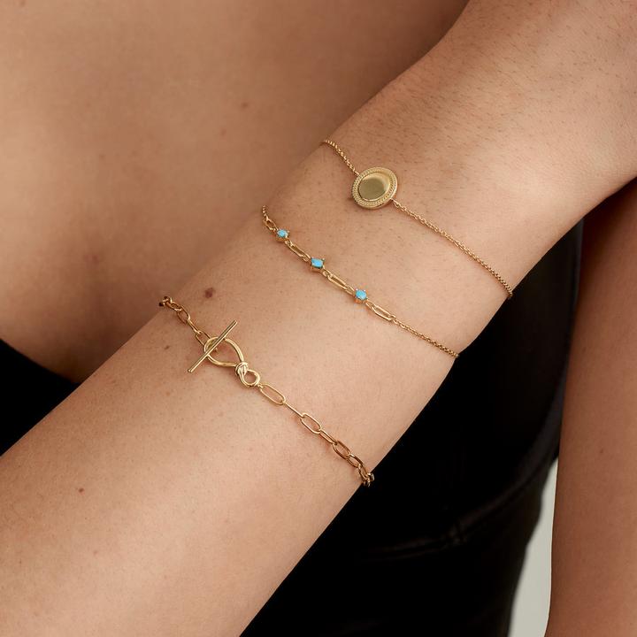 Immagine prodotto Ania Haie Bracciale Rope Disc 925 Argento Sterling (18.50 cm, Argento 925)