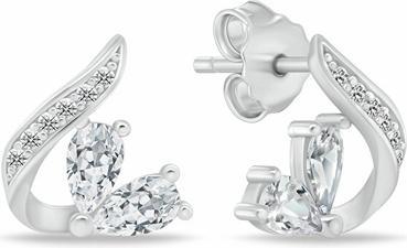 Image du produit Brilio Silver - Boucles d'oreilles argent Triangles avec zircon EA1068W