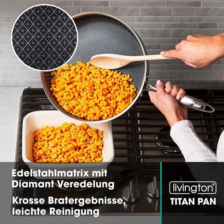 Actual product image Livington Titan Pan (26.50 cm, Frying pan, Aluminium, Stainless steel)