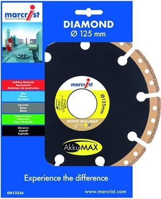 Actual product image Marcrist Diamond cutting disc MC850 AkkuMax, diamond disc 125mm