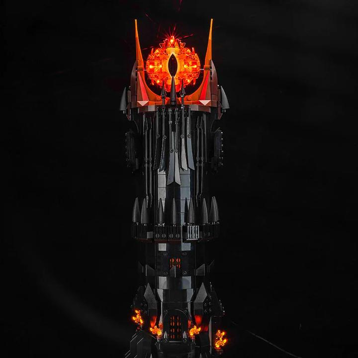 Immagine prodotto BrickBling Set di luci a LED per LEGO Il Signore degli Anelli: Barad-dûr (10333) incluso telecomando
