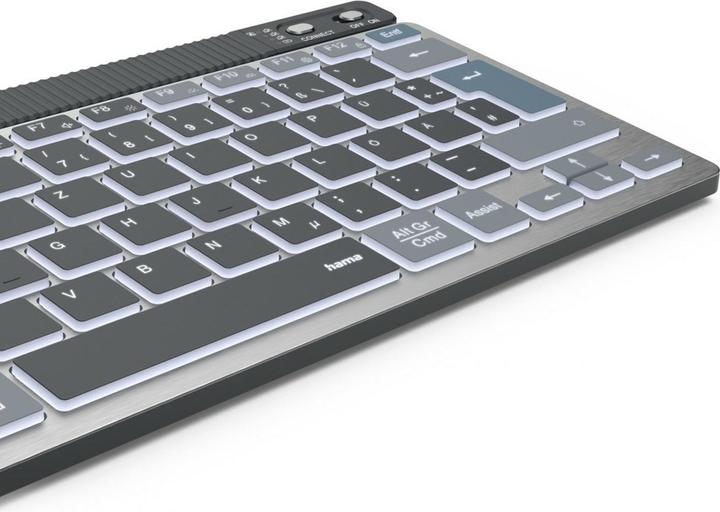 Produktbild Hama WK-700 Tastatur kabellos grau (DE, Kabellos)