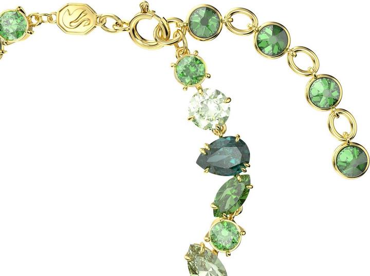 Produktbild Swarovski Gema Armband Verschiedene Schliffe Grün Gold (Swarovski Metall)