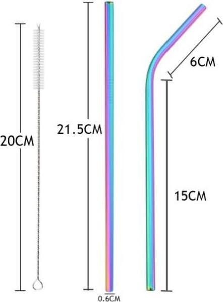 Immagine prodotto MU Style Cannuccia in acciaio inox serie Cocktail (set da 11) (11 x)