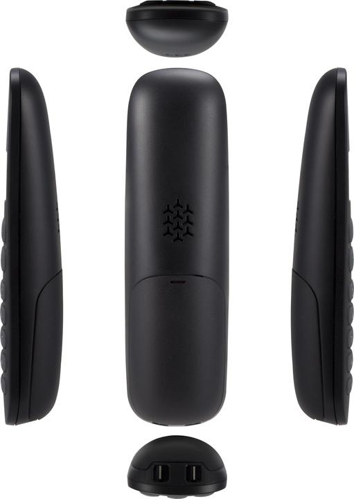 Produktbild Profoon DECT-Telefon mit 3 Mobilteilen, schwarz