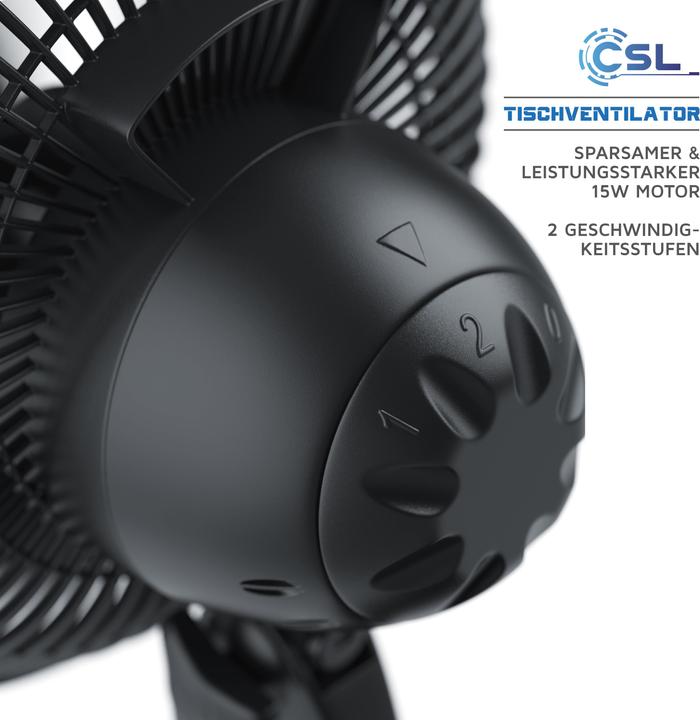 Produktbild CSL USB Ventilator mit Tisch-Klemme