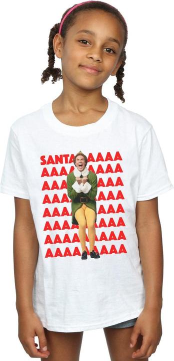 Immagine prodotto Elf Buddy Santa Scream Maglietta Ragazze (140, 146)