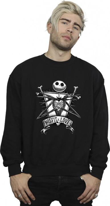 Actual product image Disney Mens The Nightmare Before Christmas Misfits Love Sweatshirt (XL)