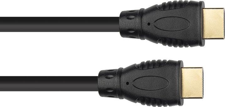 Produktbild Good Connections Anschlusskabel HDMI 2.0b, 4K / UHD @60Hz, 18 Gbit/s, vergoldete Kontakte, schwarz, 0,5m, Good Connec (0.50 m, HDMI)
