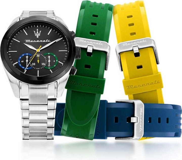Immagine prodotto Maserati Uhren-Set inkl. Wechselarmband Traguardo (Cronografo, 45 mm)