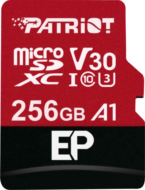 Patriot EP Series Flash-Speicherkarte (256 GB, microSDXC, U3, UHS-I)