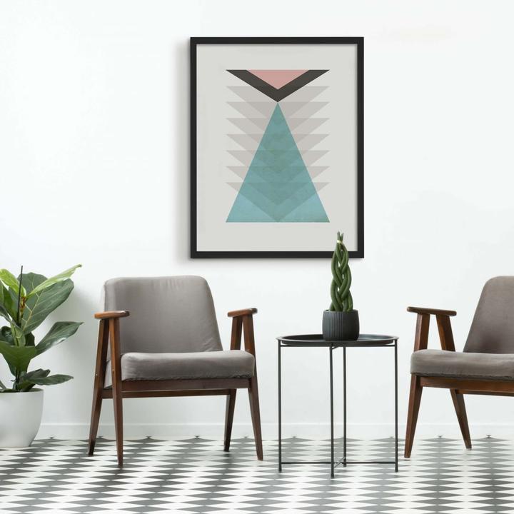 Immagine prodotto Trenddeko Totem aqua & rosa (24 x 30 cm)