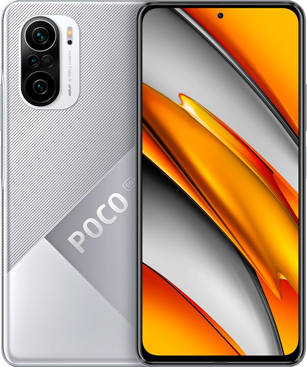 Image du produit Xiaomi Poco F3 (256 Go, Argent clair de lune, 6.67", Double SIM hybride + eSIM, 48 Mpx, 5G)