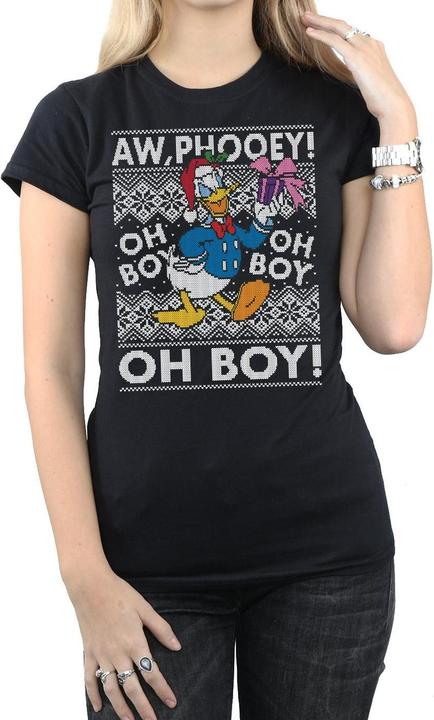 Produktbild Disney Donald Duck Christmas Fair Isle TShirt (XXL)
