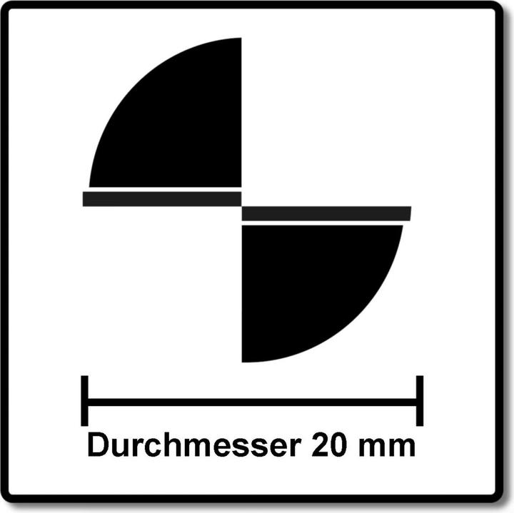 Image du produit Bosch Professional Zubehör Fraise à rainurer 8 mm, D1 20 mm, L 25