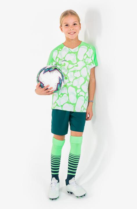 Produktbild Kipsta Girls' Football Shorts Viralto - Green (12, 13, 14)