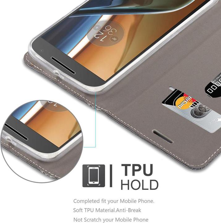 Actual product image Cadorabo Book Jeans Optics Cover (Motorola Moto G4 Plus)