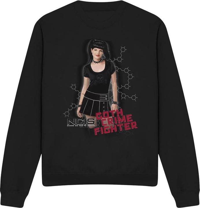 Actual product image Ncis Unisex Adult Goth Crime Fighter Sweatshirt (L)