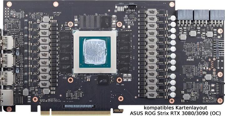 Produktbild Aqua Computer kryographics NEXT RTX 3080 / 3090 Strix GPU Wasserkühler - Kupfer + Acryl
