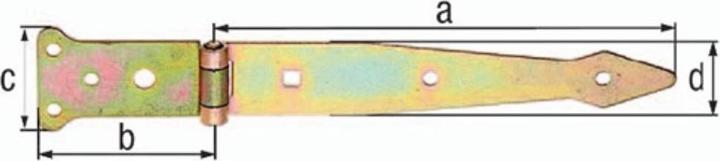 Alberts Werfgehnge Typ 62 leicht 200 x 35 mm galv. verzinkt, dickschichtpassiviert (10 Stk.)