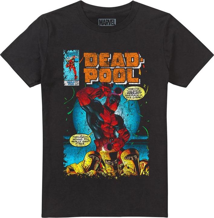 Actual product image Deadpool Mens Would You Want It Comic Cover T-Shirt (L)