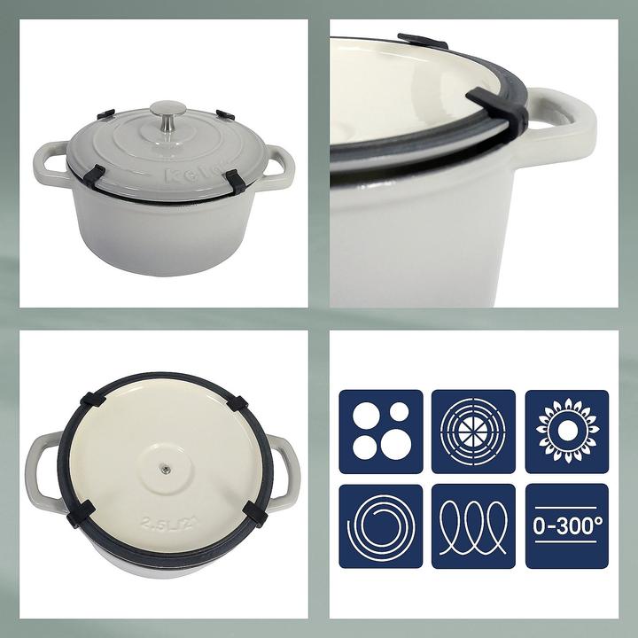 Image du produit Kela Calido (36 cm, Cocotte + faitout, Fonte, Émail)
