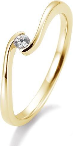 Produktbild Breuning Ring Schwung 0,05-0,30ct. (52, 585/14 K Gold)