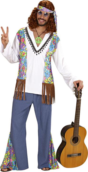 Actual product image Widmann Hippie costume: flower power outfit (XXL)