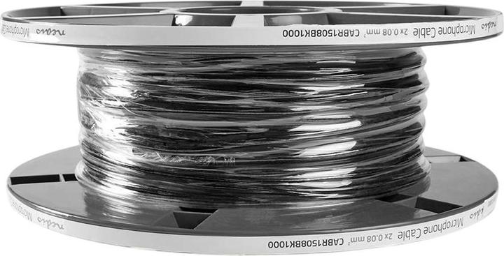 Actual product image Nedis Microphone cable| 2x 0.08 mm²| copper| 100.0 m| round| PVC| Black| - Extension (Cable)