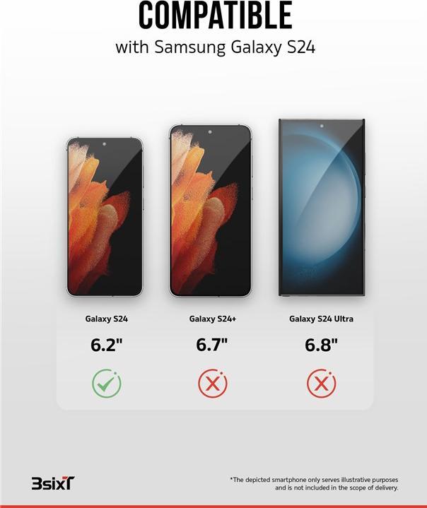 Actual product image 3Sixt 4in1 Protection Bundle (1 Piece, Samsung Galaxy S24)