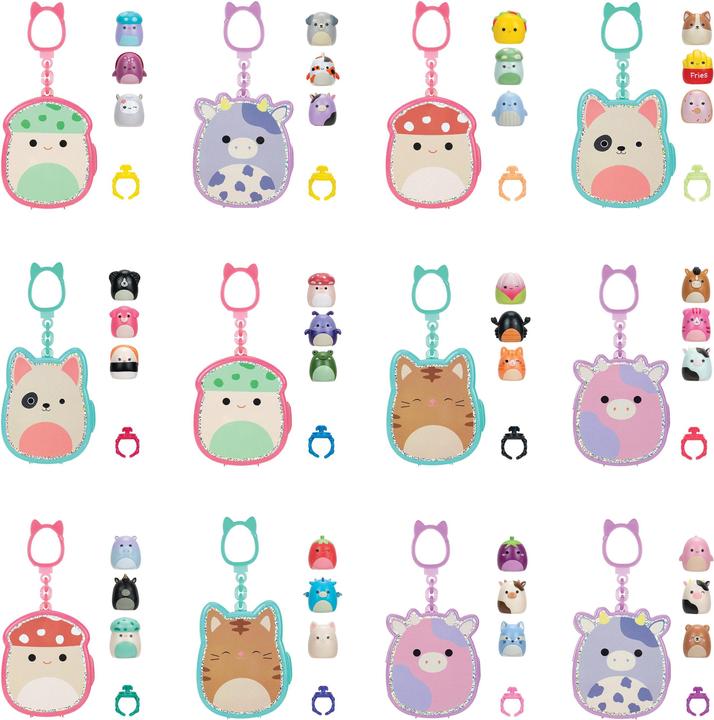 Produktbild Squishmallows Squish-a-longs 2,5 cm Nøglering 3-pak - flere varianter