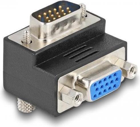 Image du produit Delock Adaptateur VGA mâle vers VGA femelle 90ø (VGA, 7 cm)