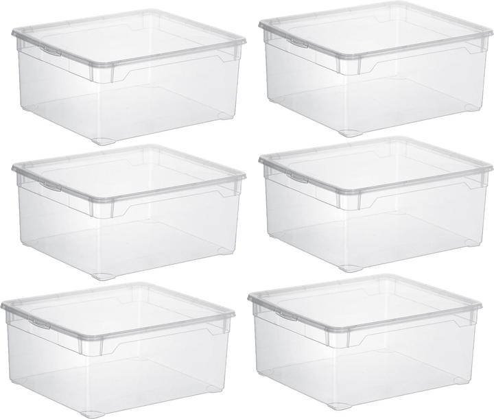 Actual product image Rotho Set Box Sweater 18 l CLEAR (40 x 34 x 17 cm, 18 l)