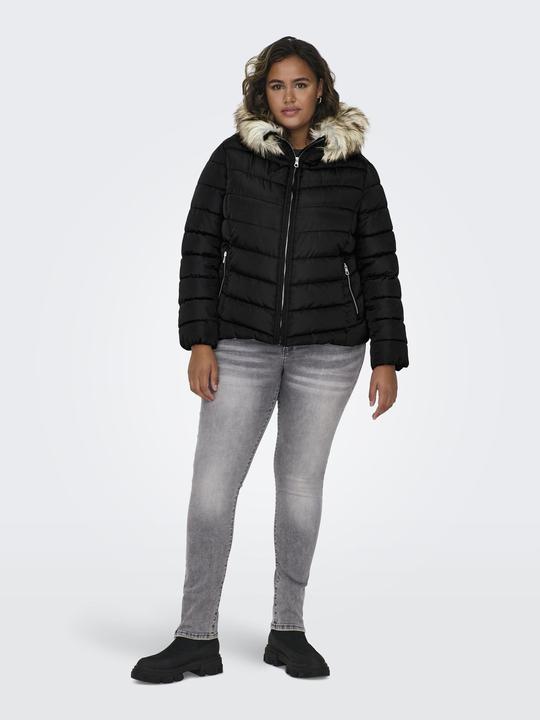 Produktbild Only Kapuze mit Kunstfell-Futter Jacke Steppjacke (L)
