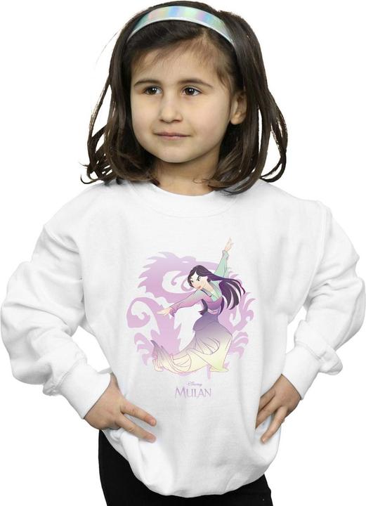 Actual product image Disney Girls Mulan Dragon Fight Sweatshirt (152, 158)