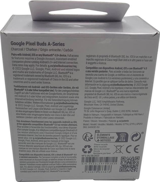 Actual product image Google Pixel Buds A-Series (NC, 5 h, Wireless)