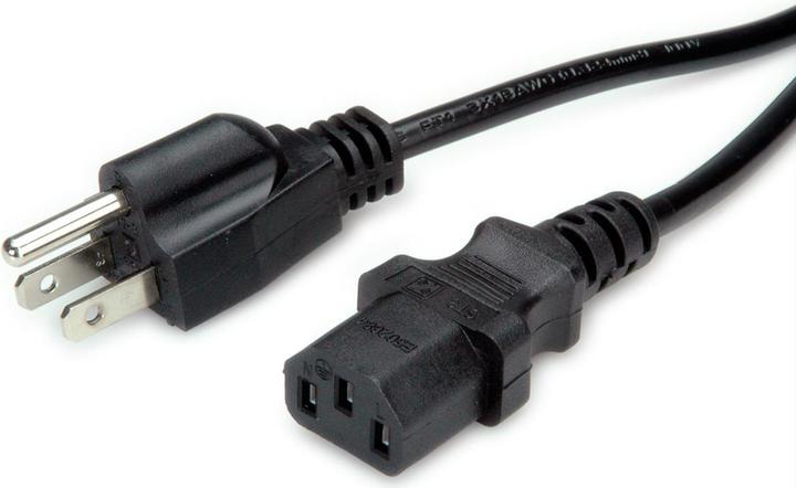 Secomp Stromkabel IEC 60320 C13 bis NEMA 5-15 (M) (1.80 m)