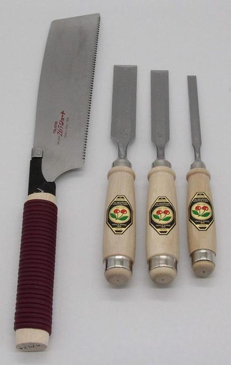 Image du produit Kirschen Jeu de ciseaux à bois 1195 SB avec scie japonaise 4 pcs. en carton (26 mm)
