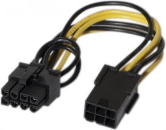 Exertis Connect Câble adaptateur d'alimentation PCI Express 6 broches vers 8 broches Pour les alimentations sans